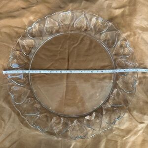 Tiffany & CO crystal heart plate.